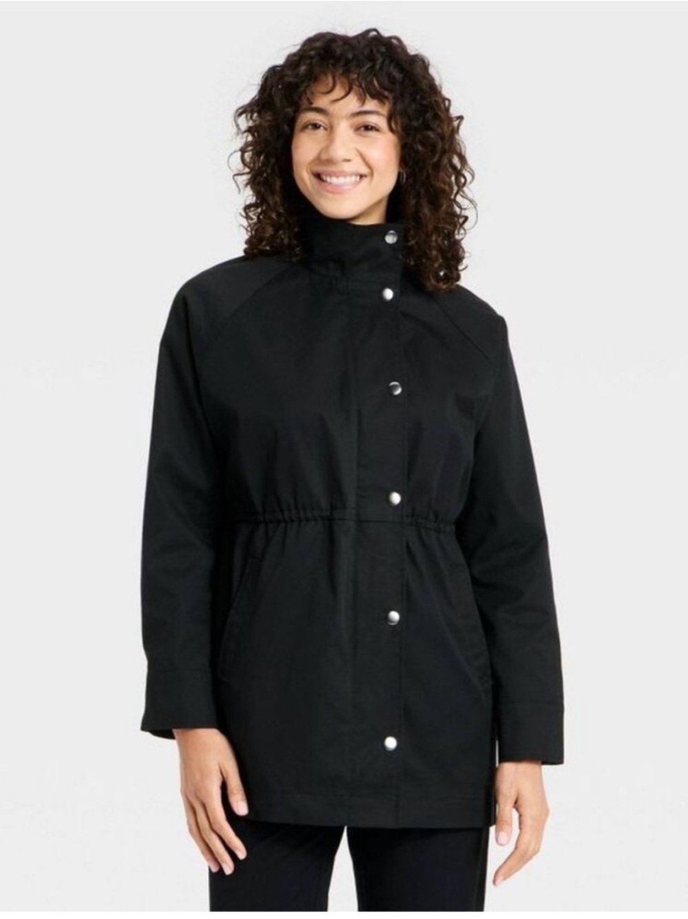 A New Day - Women's Femme Anorak Jacket - A New Day Black NWT
